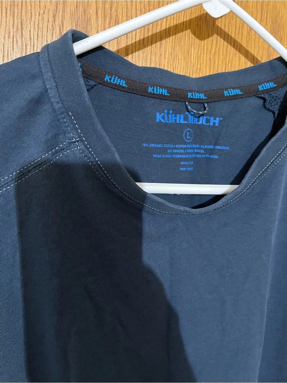 Kuhl Men’s Short Sleeve Navy Performance Tee - Picture 2 of 4
